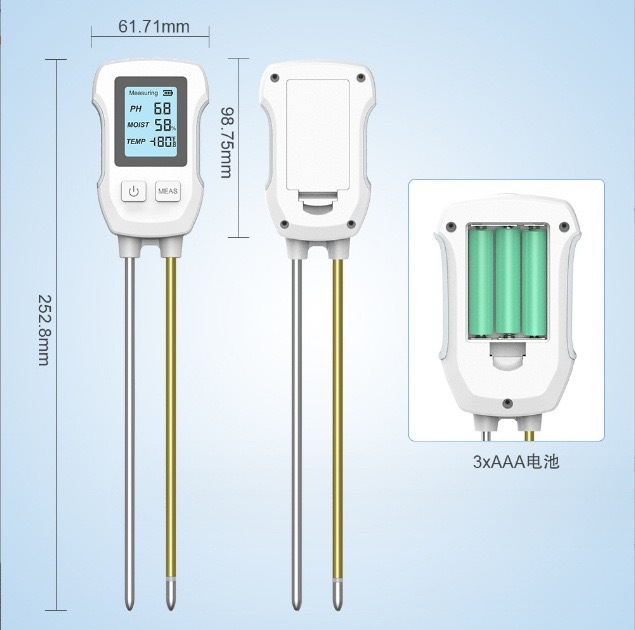 3-in-1 Digital Soil Tester with LCD Display for Gardening